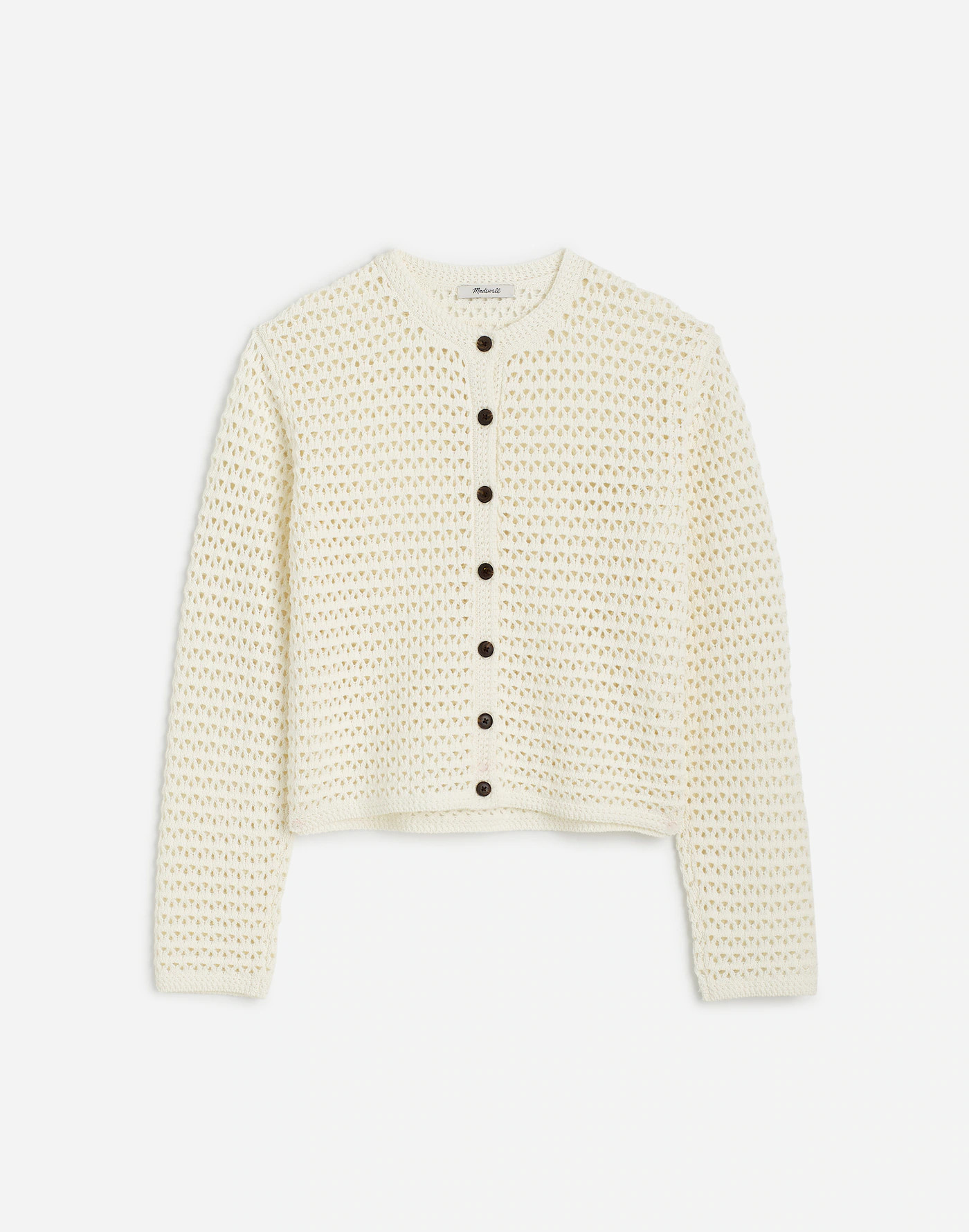 Open-Stitch Crewneck Sweater | Madewell | Madewell