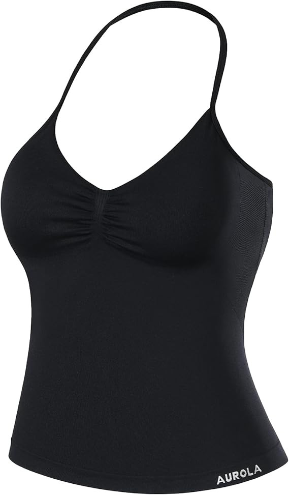 AUROLA Women's Influence Longline Strappy Halter Workout Tank Top | Amazon (US)