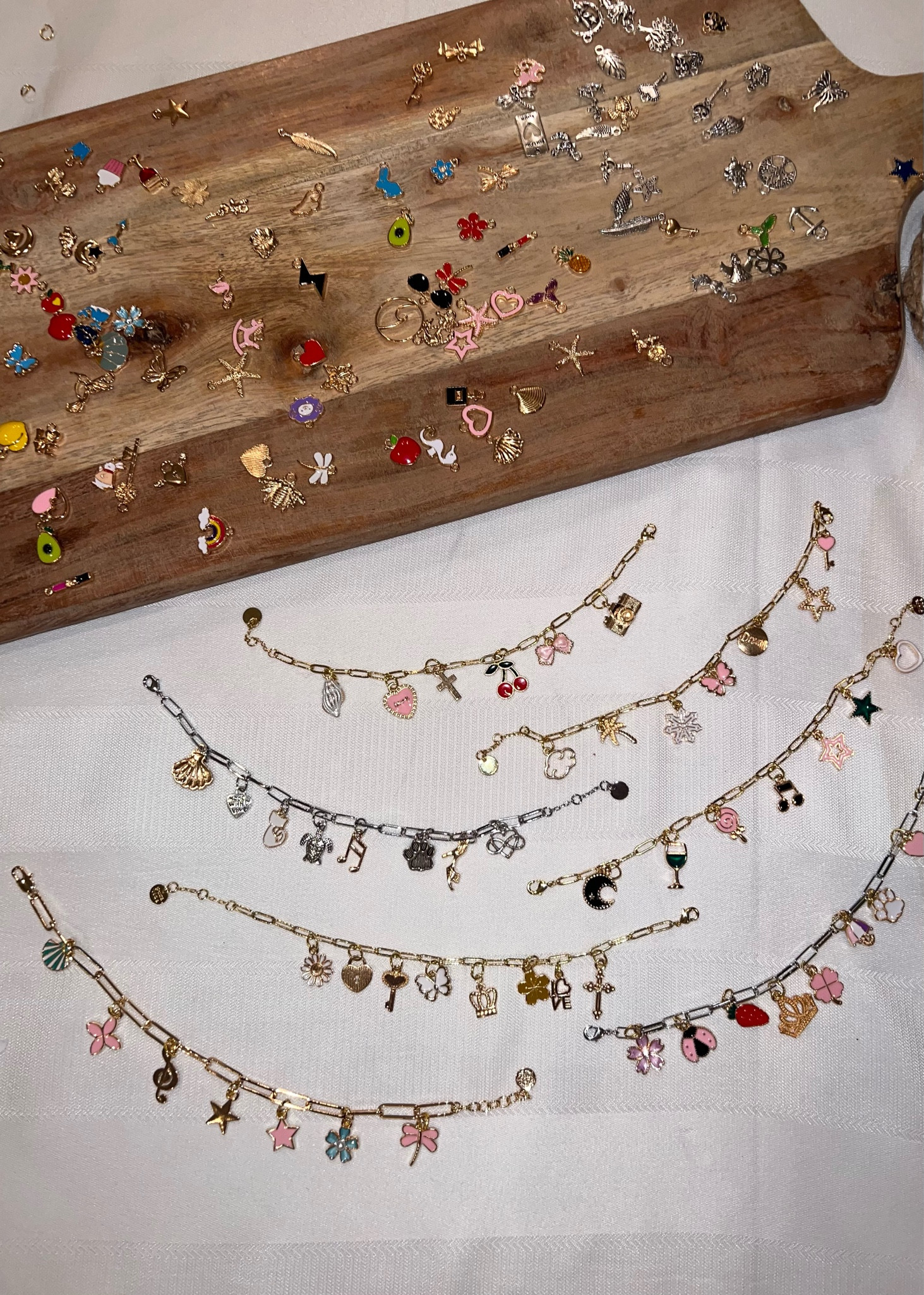 Charm bracelet making kit, DIY, gold plated bracelets 

#LTKFindsUnder50