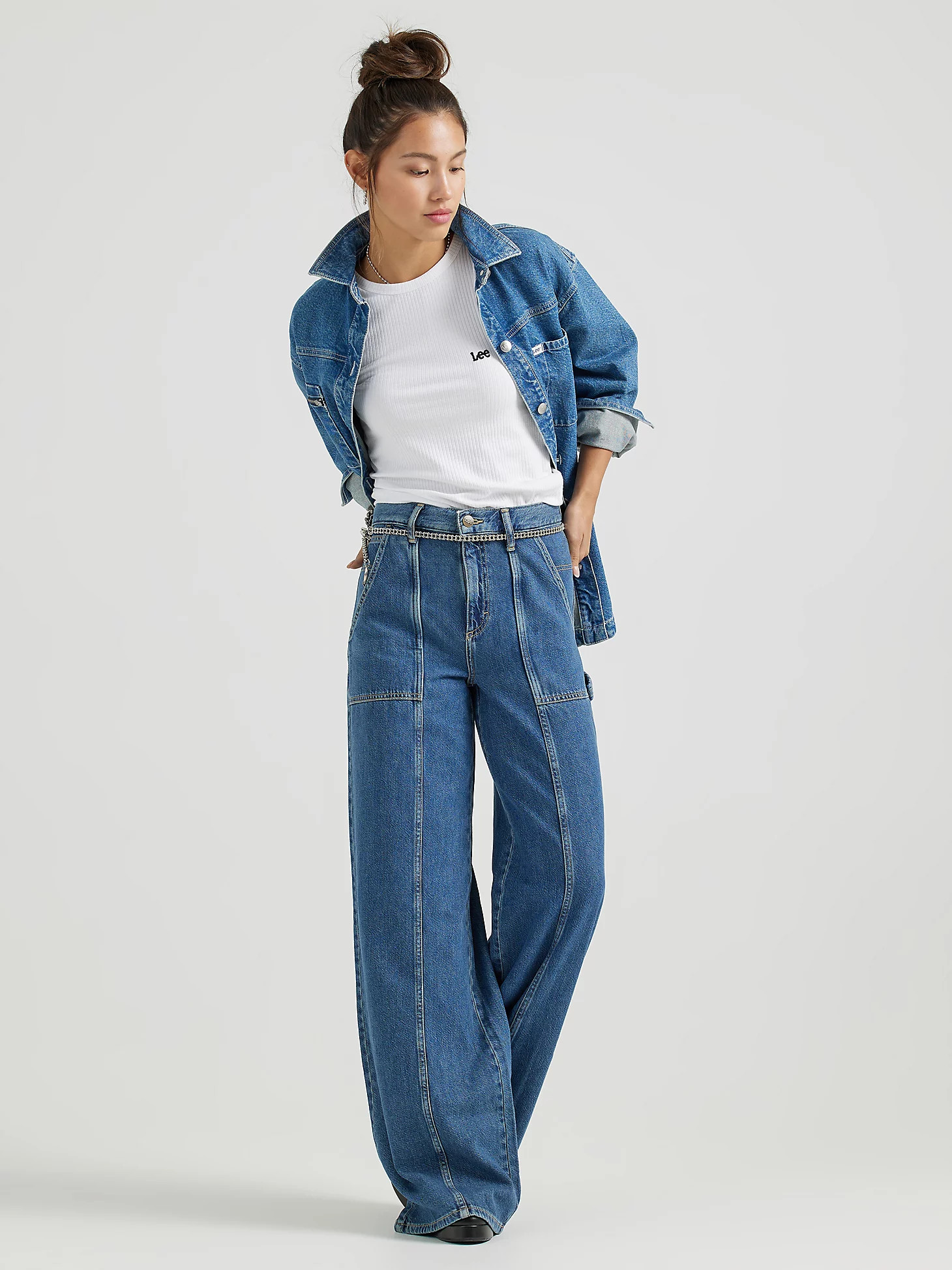 Women's Heritage High Rise Slouch Jean in Concentrated Blue | Lee Jeans