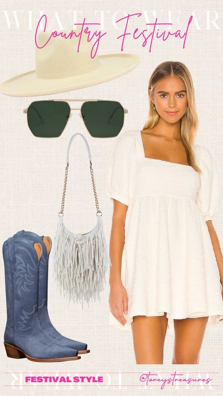 Country festival or stagecoach outfit idea! Boots on sale! 

#LTKtravel #LTKFestival #LTKstyletip