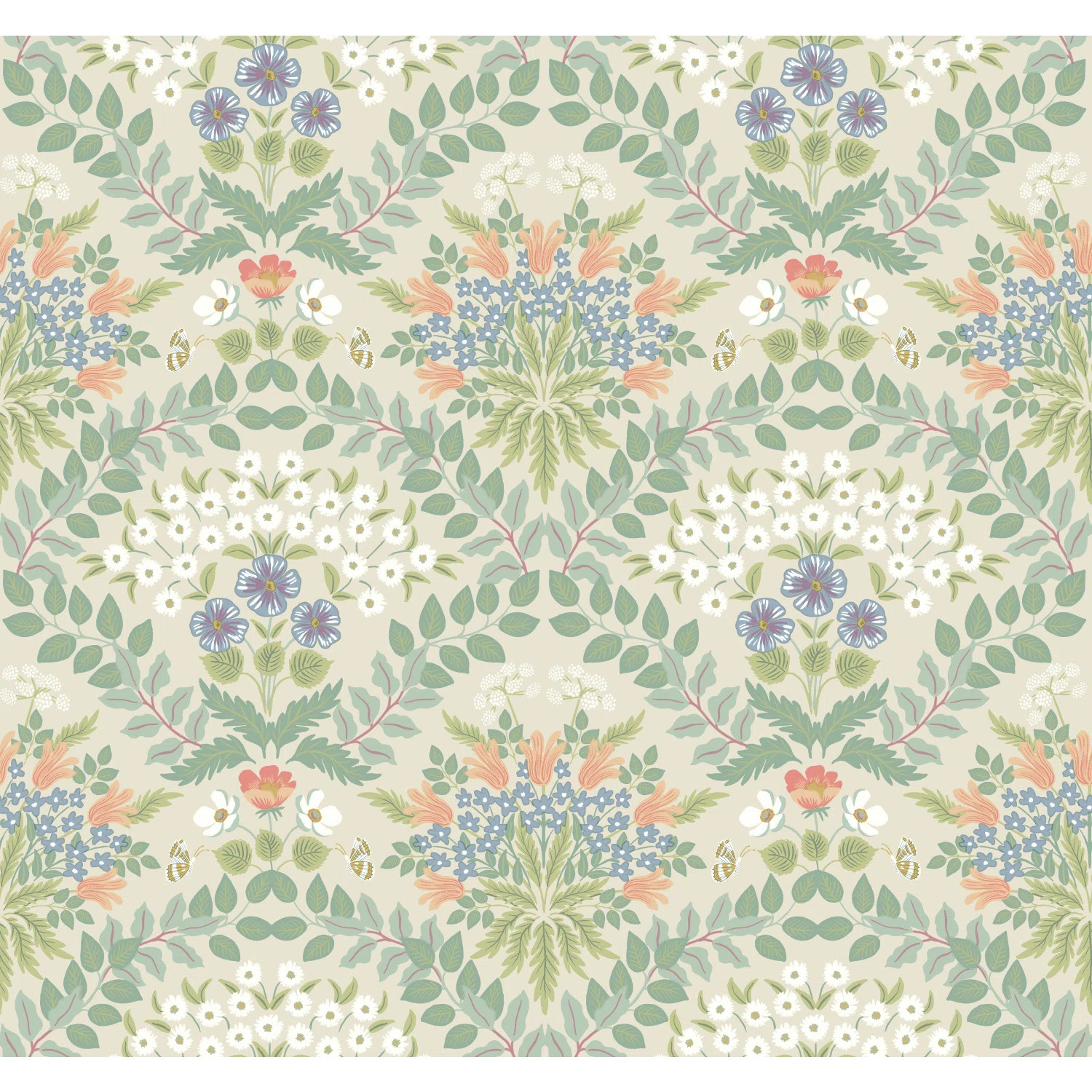 Rifle Paper Co. Bramble 27' L x 27" W Smooth Wallpaper Roll | Birch Lane