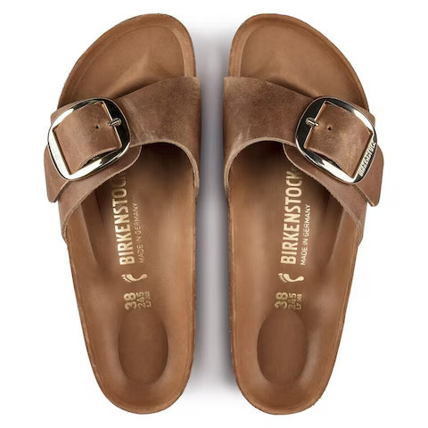 Madrid Big Buckle Oiled Leather Cognac | BIRKENSTOCK | Birkenstock USA