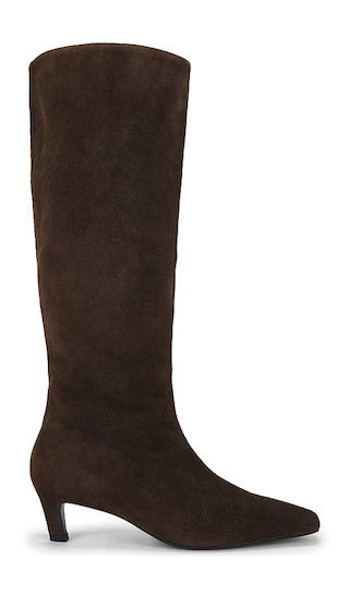 Evysa Boot in Espresso Suede | Revolve Clothing (Global)