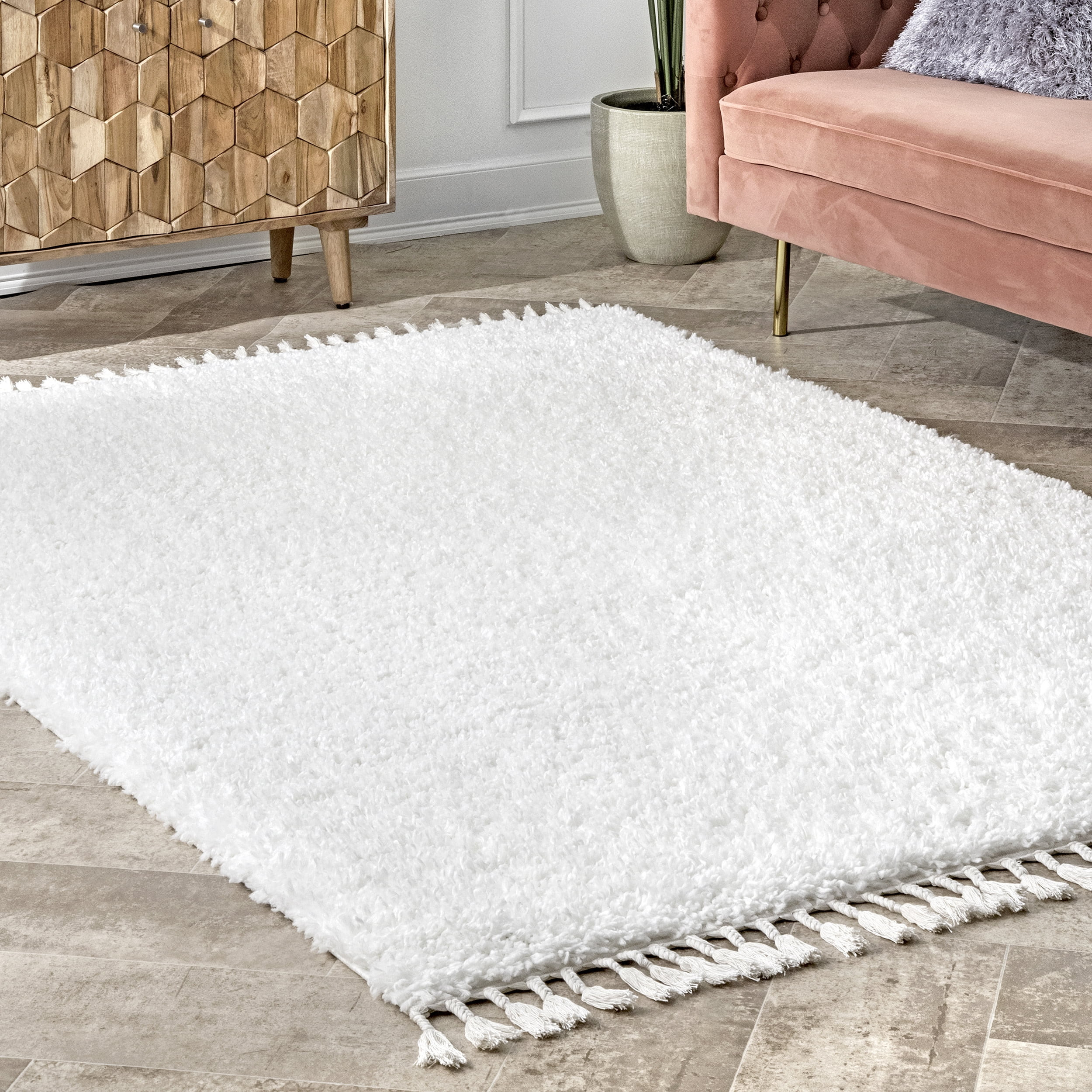 nuLOOM Casual Plush Shag Neva Area Rug | Walmart (US)