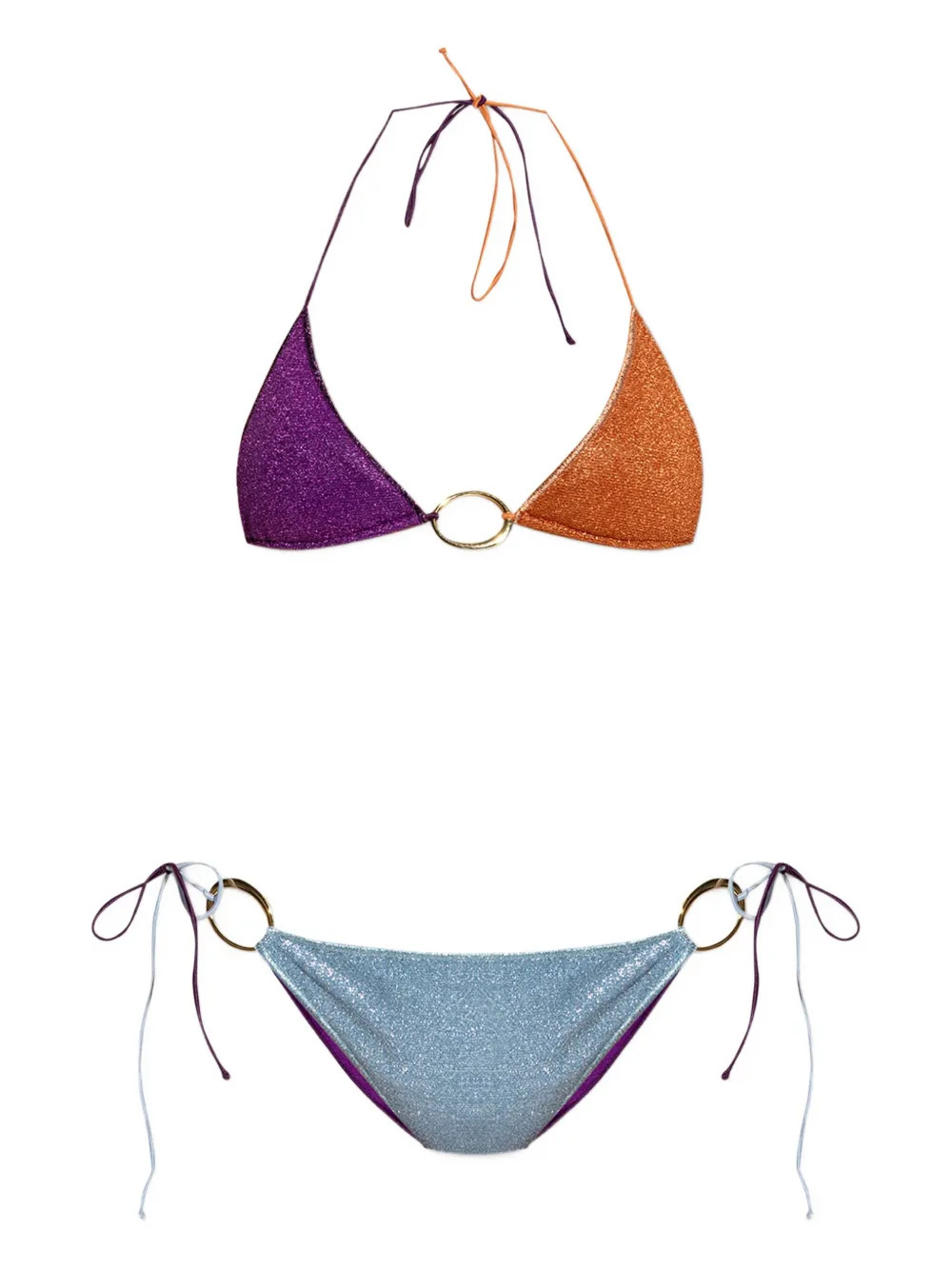 glitter-detailing bikini | Farfetch Global