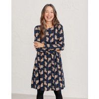 Seasalt Cornwall Womens Pure Cotton Floral Knee Length Swing Dress - 26-28 - Navy Mix, Navy Mix | Marks & Spencer (UK)