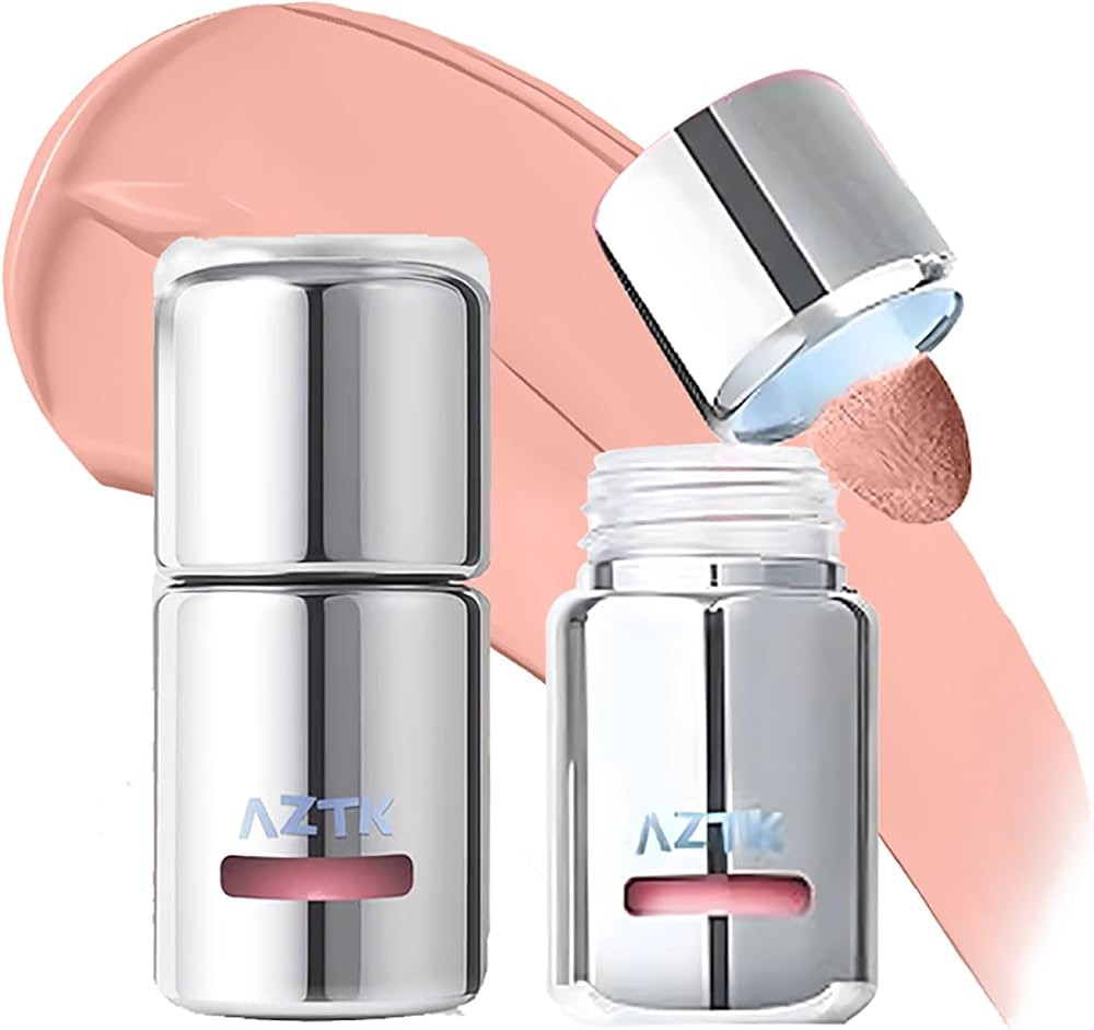 Aztk Liquid Blush, Jelly Color Liquids Blushes with Sponge Head, Matte Nude Makeup Blusher Cream,... | Amazon (US)