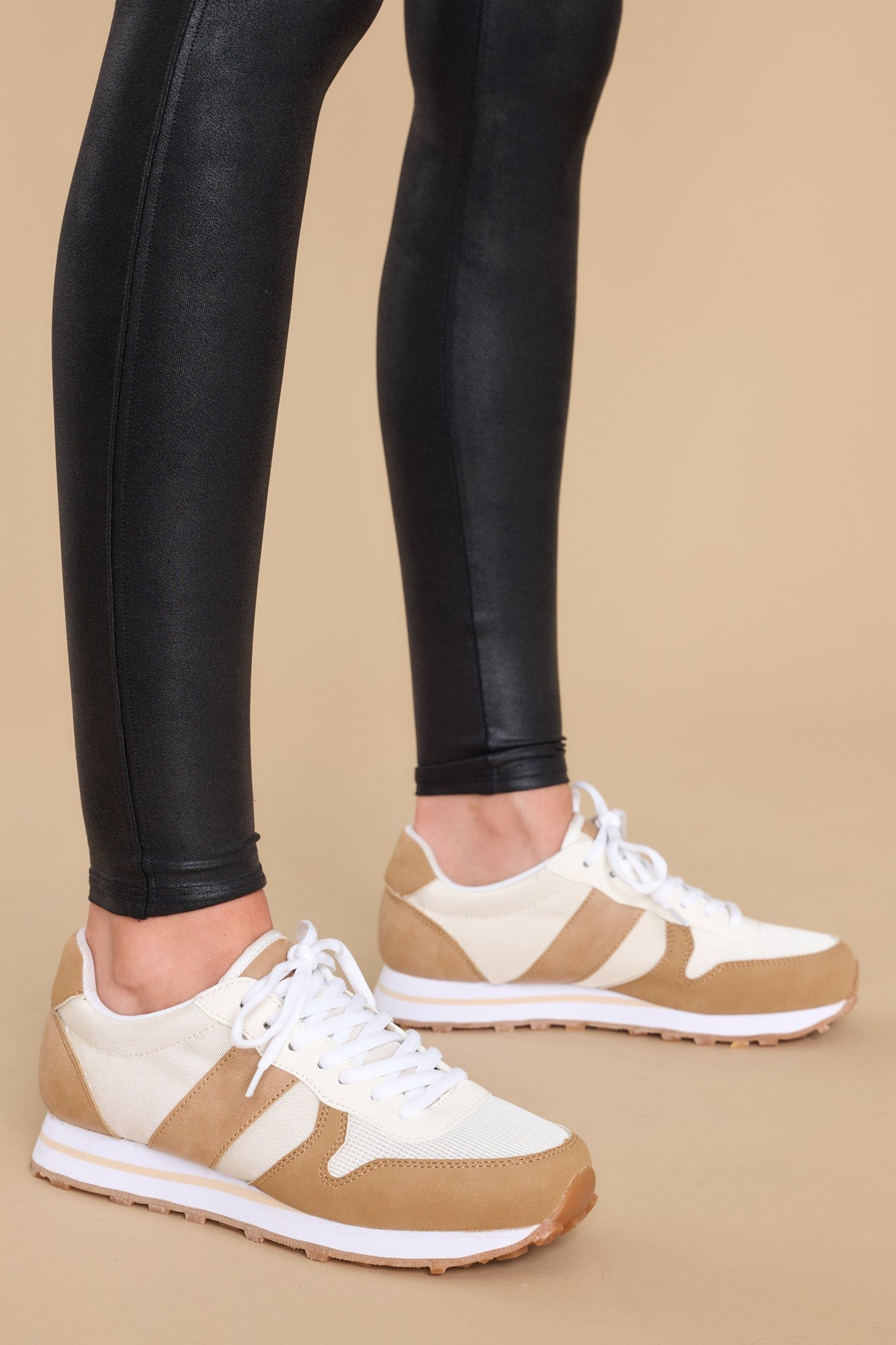 Authentic Power Tan Sneakers | Red Dress 