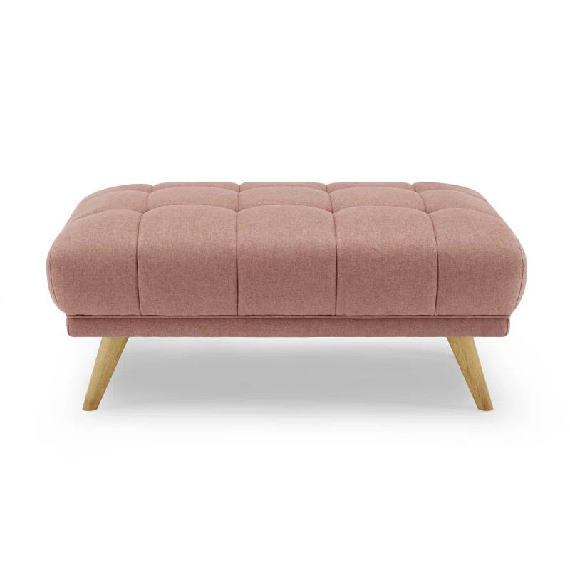 Camarena 38.98" Wide Tufted Rectangle Standard Ottoman | Wayfair Professional