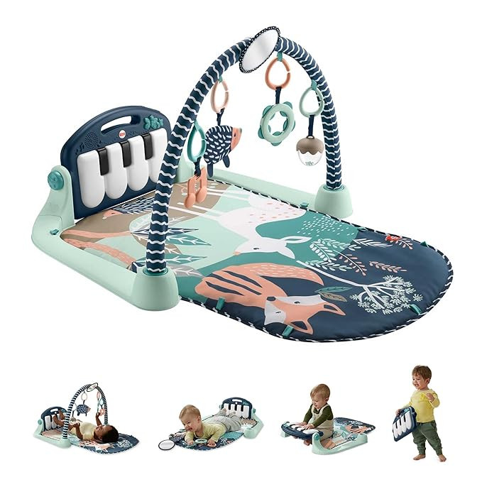 Fisher-Price Baby Playmat Kick & Play Piano Gym with Musical and Sensory Toys for Newborn to Todd... | Amazon (US)