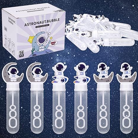 Space Party Favors Bubble Wands for Kids Astronaut Bubble Blower Toy Outer Space Themed Galaxy Pl... | Amazon (US)