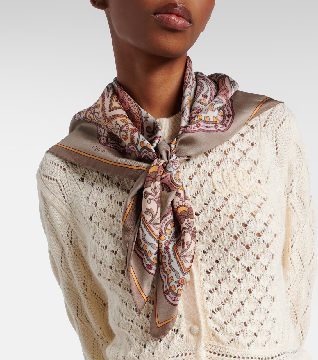 Paisley silk twill scarf | Mytheresa (US/CA)