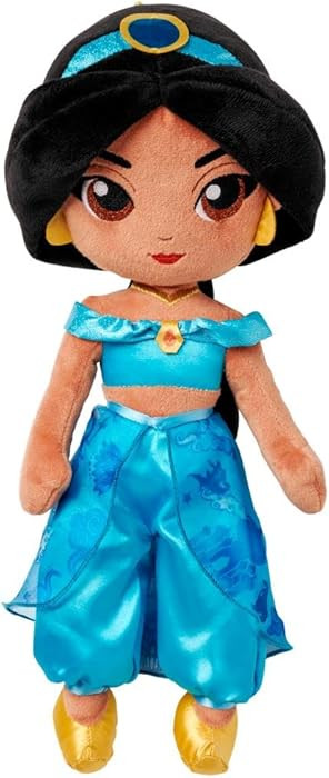 Disney Store Official Princess Plush Doll, Jasmine from Aladdin, Medium 14 Inches, Soft Plushy wi... | Amazon (US)