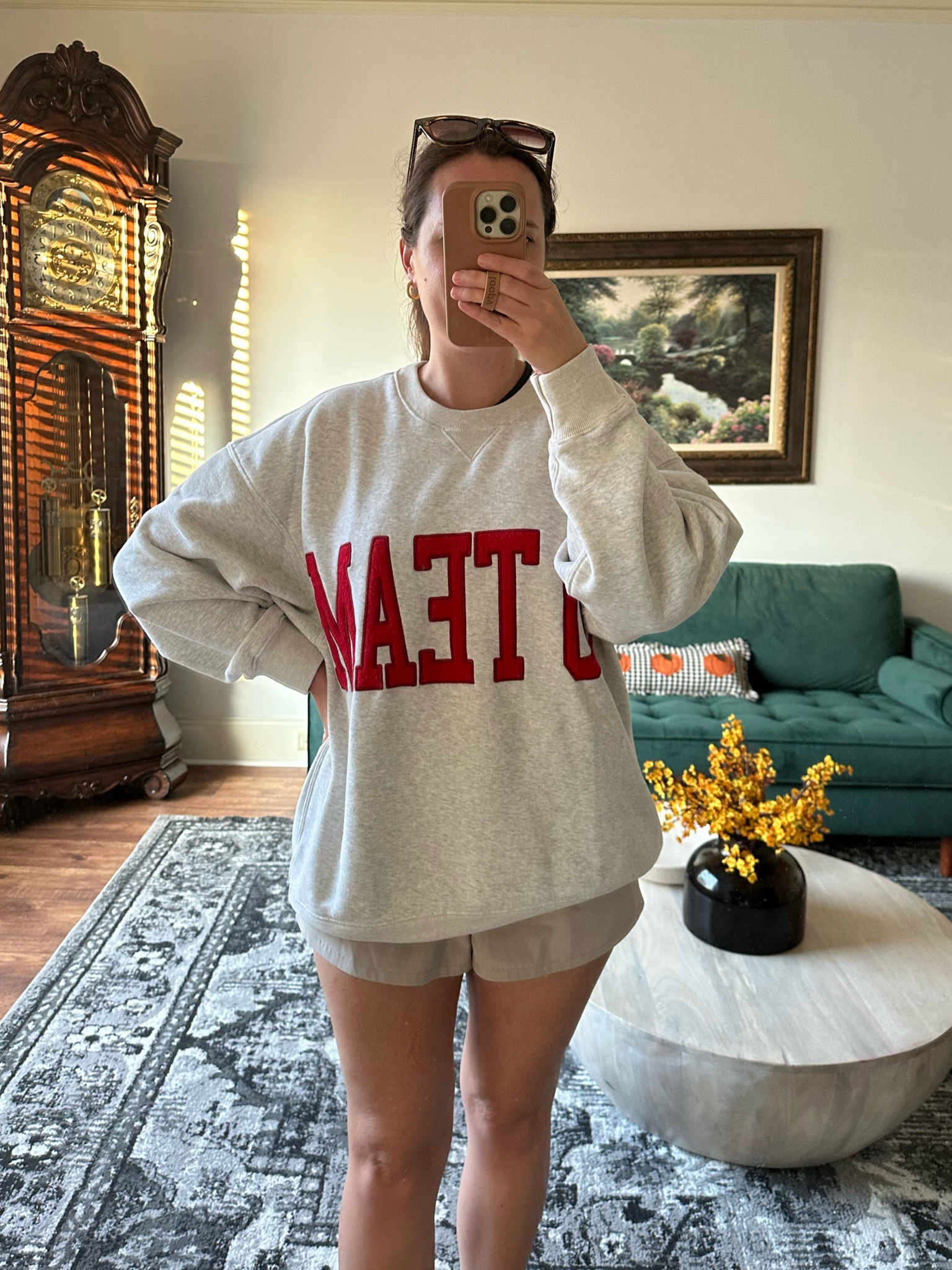 The cutest game day sweatshirt! 

Sized up to a large

Happy Fall, y’all!🍁 Thank you for shopping my picks from the latest new arrivals and sale finds. This is my favorite season to style, and I’m thrilled you are here.🍂  Happy shopping, friends! 🧡🍁🍂

Fall outfits, fall dress, fall family photos outfit, fall dresses, travel outfit, Abercrombie jeans, Madewell jeans, bodysuit, jacket, coat, booties, ballet flats, tote bag, leather handbag, fall outfit, Fall outfits, athletic dress, fall decor, Halloween, work outfit, white dress, country concert, fall trends, living room decor, primary bedroom, wedding guest dress, Walmart finds, travel, kitchen decor, home decor, business casual, patio furniture, date night, winter fashion, winter coat, furniture, Abercrombie sale, blazer, work wear, jeans, travel outfit, swimsuit, lululemon, belt bag, workout clothes, sneakers, maxi dress, sunglasses,Nashville outfits, bodysuit, midsize fashion, jumpsuit, spring outfit, coffee table, plus size, concert outfit, fall outfits, teacher outfit, boots, booties, western boots, jcrew, old navy, business casual, work wear, wedding guest, Madewell, family photos, shacket, fall dress, living room, red dress boutique, gift guide, Chelsea boots, winter outfit, snow boots, cocktail dress, leggings, sneakers, shorts, vacation, back to school, pink dress, wedding guest, fall wedding guest

#LTKSeasonal #LTKFindsUnder100 #LTKSaleAlert