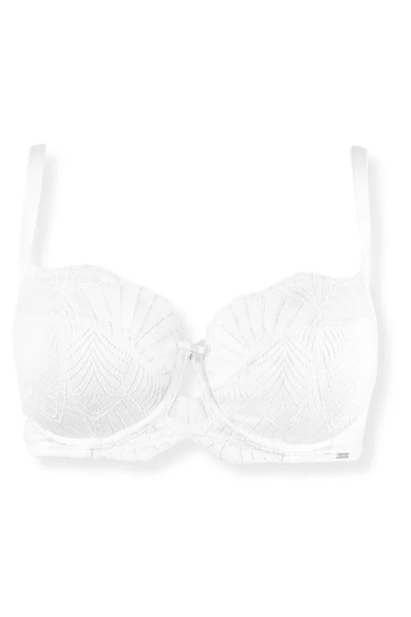 Sublime Lace Side Support Bra - White | Chérie Amour