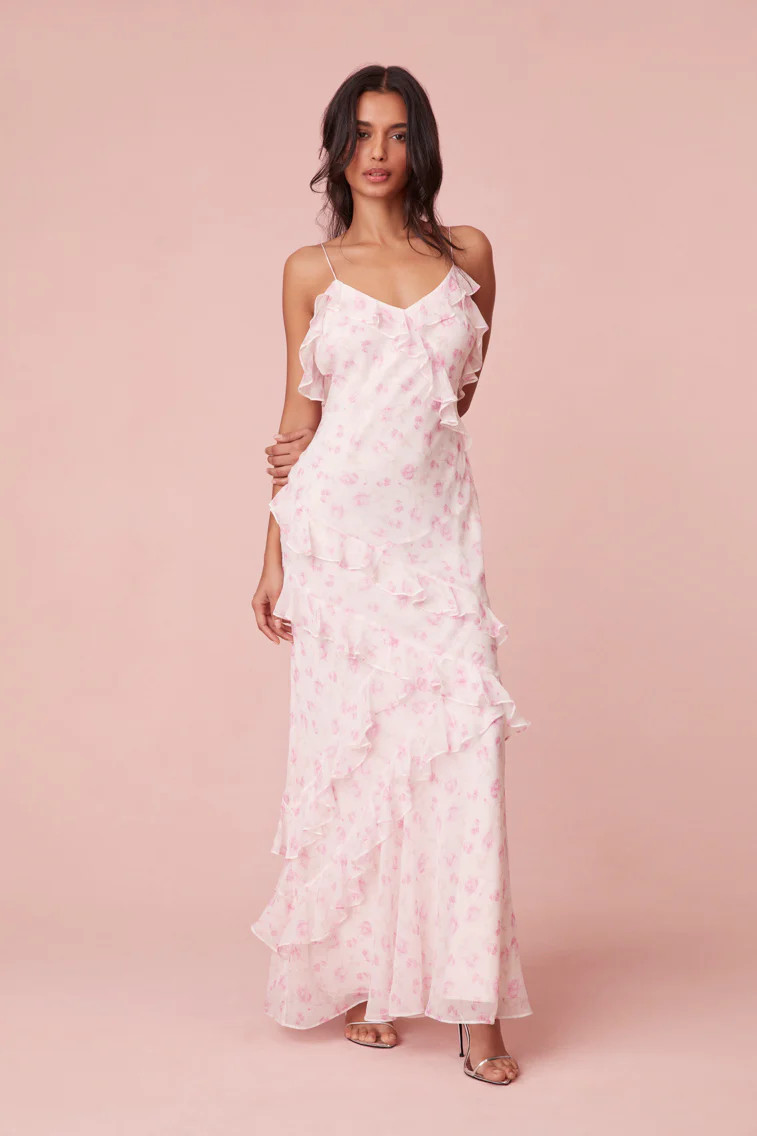 Rialto Silk Maxi Dress | LOVESHACKFANCY