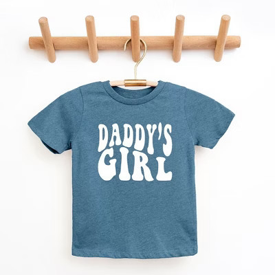 The Juniper Shop Daddy's Girl Wavy Youth Short Sleeve Tee - S - Teal | Target