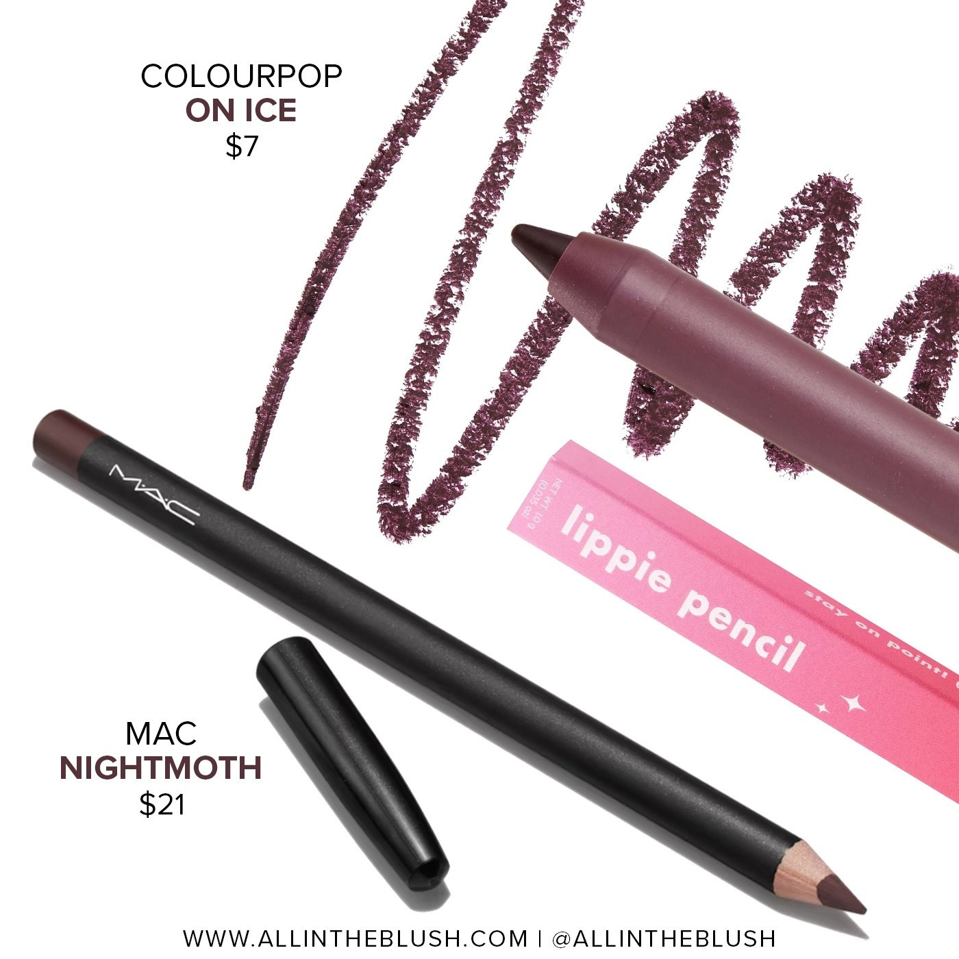 Affordable alternative for MAC ‘Nightmoth’ Lip Pencil: ColourPop ‘On Ice’ Lip Liner Pencil

#LTKBeauty #LTKSaleAlert #LTKgrwm