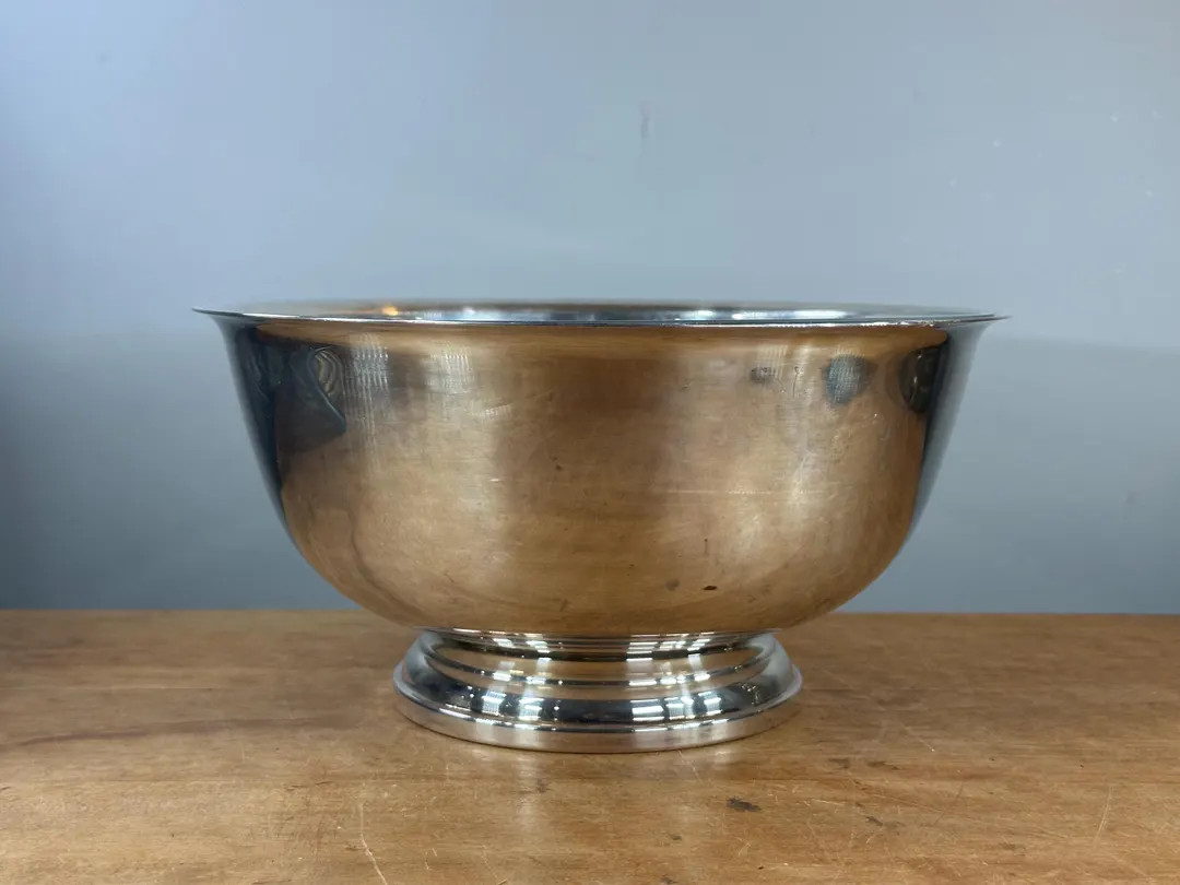 Silver Gorham Footed Pedestal Bowl With Insert ~ Paul Revere Style - Etsy | Etsy (US)
