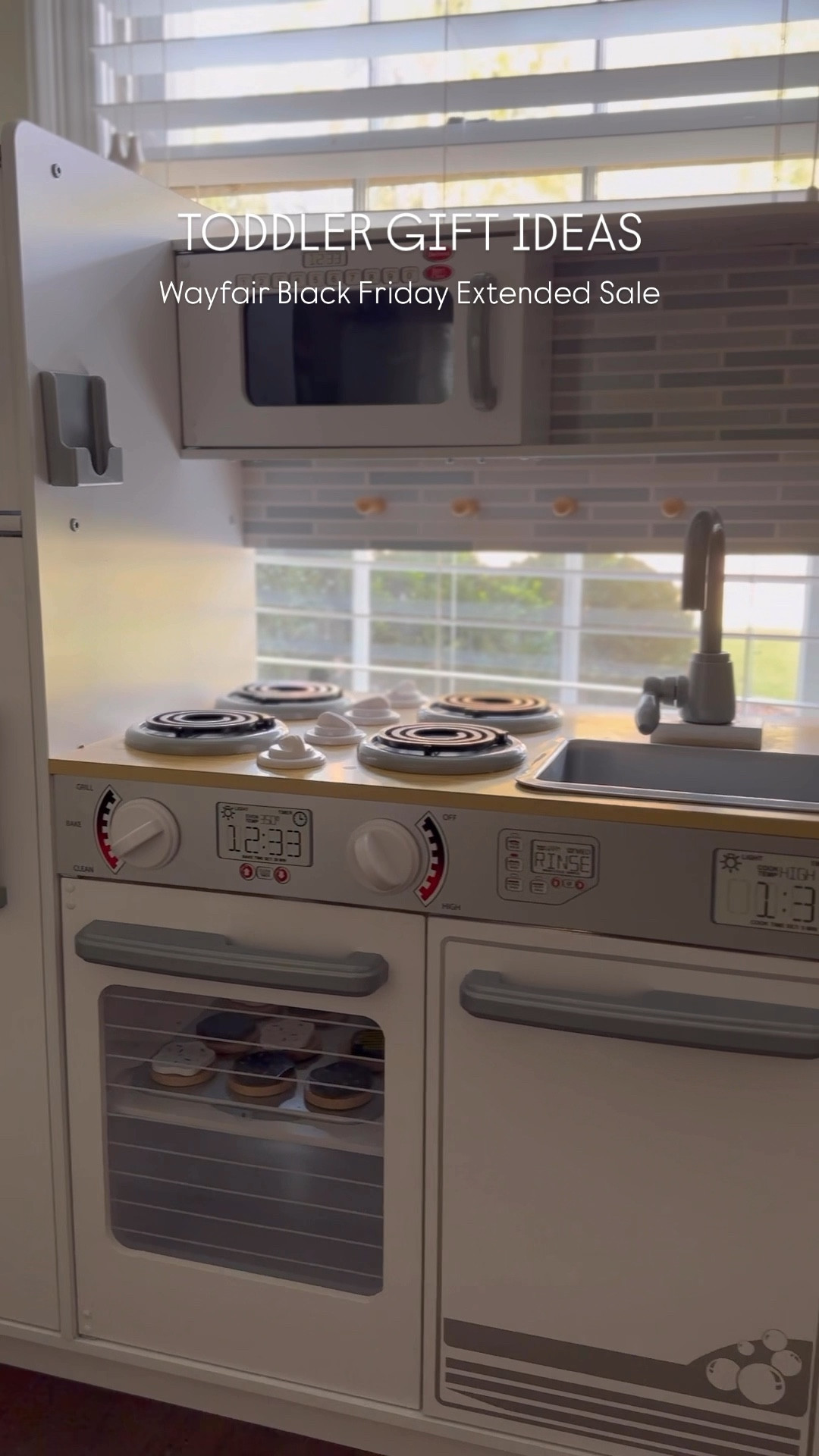 @Wayfair extended their Black Friday sale NOW through December 1st with so many great deals up to 80% off and free shipping site wide!

Did you know they have a great selection of toys? Our toy kitchen is included in the sale and has been one of my toddler’s most used gifts! I’ve included this and some other toddler gift ideas to check out during the sale below! #Ad #WayfairPartner #PaidLink