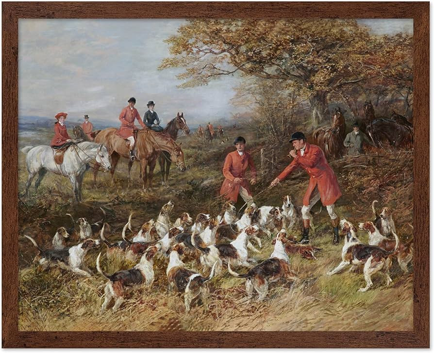 Poster Master Vintage Heywood Hardy Poster - Retro Hunters and Hounds Print - Foxhound Art - Hunt... | Amazon (US)