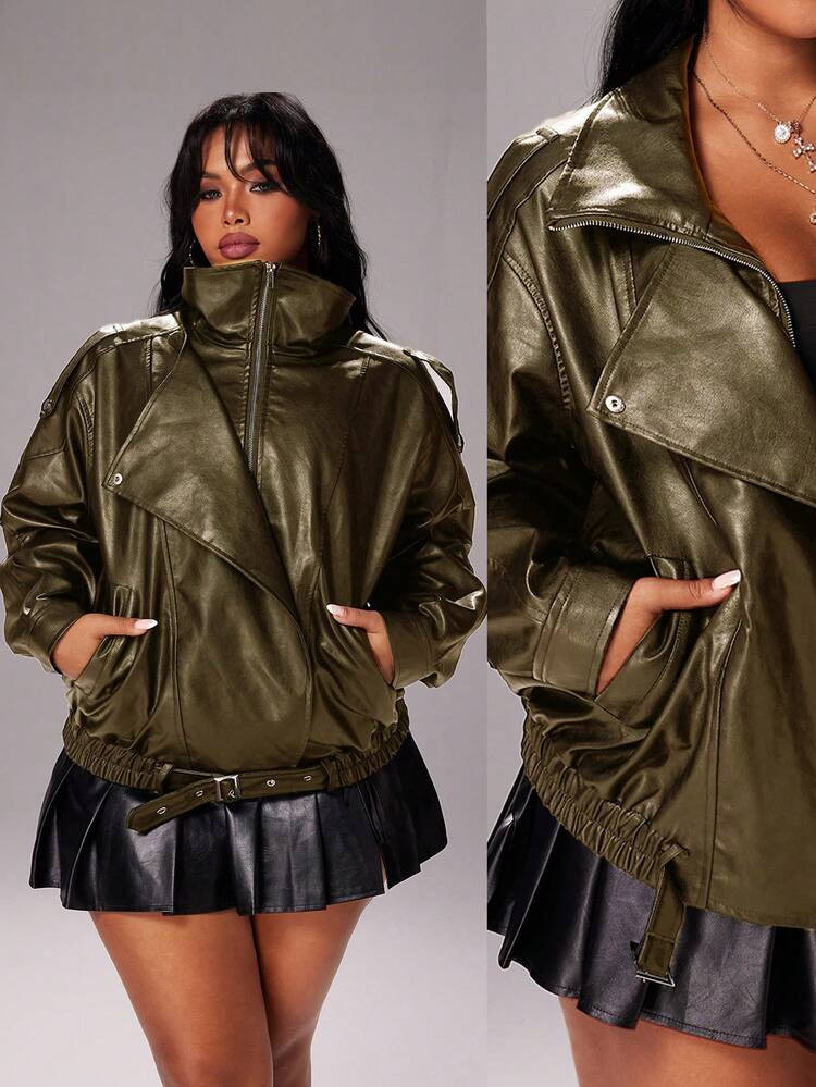 Leather motto  | SHEIN