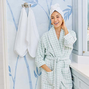 Women's Long Patterned Robe | Weezie Towels