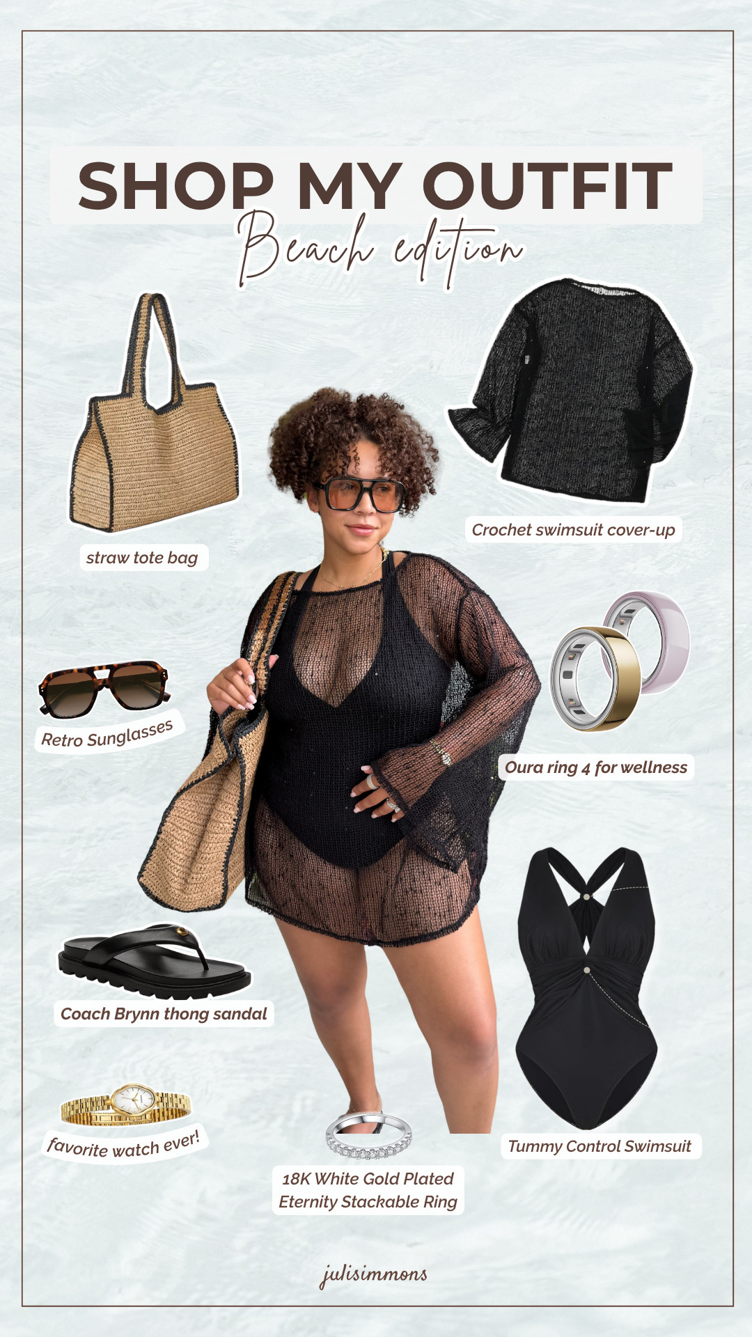 Beach outfit inspo for your next beach trip!  

 #LTKootd #LTKMidsize #LTKSwim