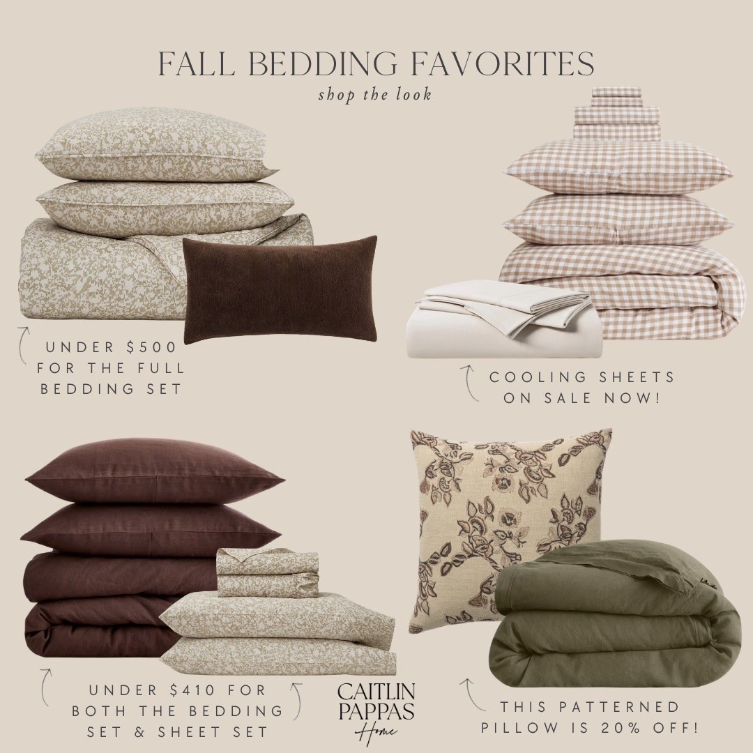 Fall bedding favorites 😍 The coziest! Loving these pairings and patterns for a seasonal bedroom refresh. 🍂

#LTKHome #LTKSeasonal
