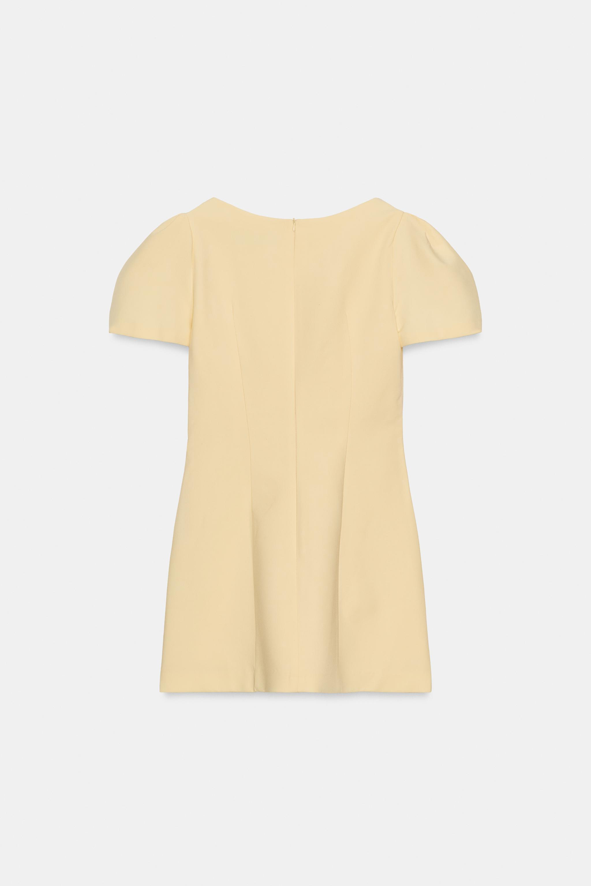 SHORT DRESS WITH PLEATS AND POCKETS | Zara UK