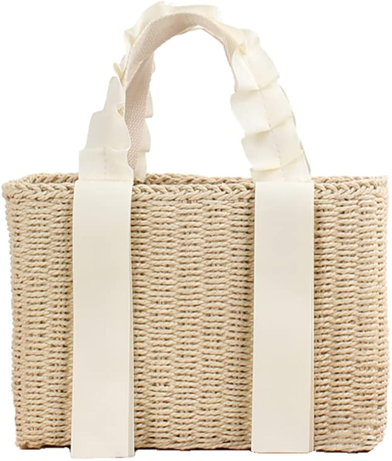 JYG Women's Straw Large Tote Handbag Hand-woven Beach Basket Bag | Amazon (US)
