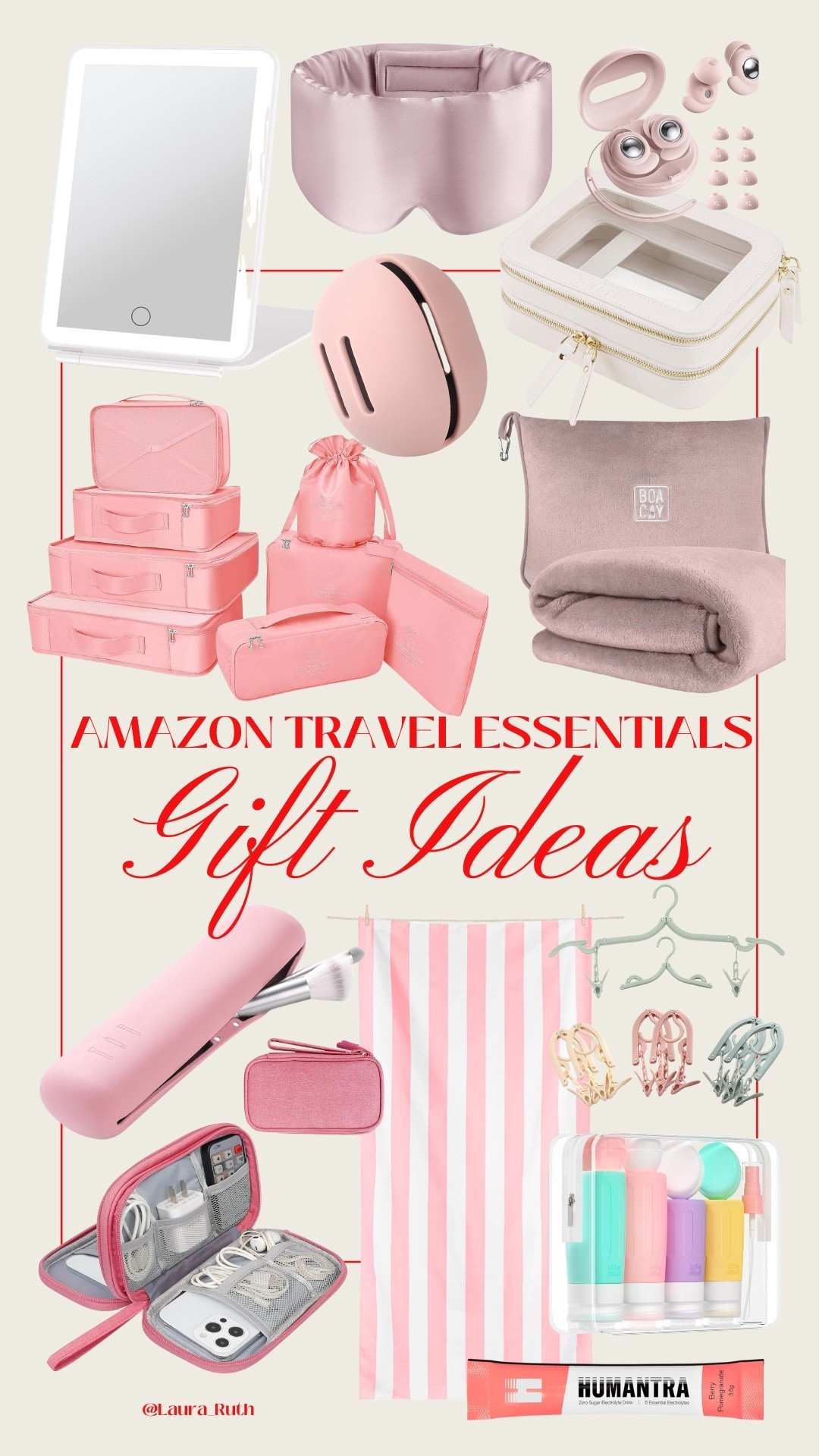 Sharing my favorite travel essentials that make packing easier, staying organised simpler, and every trip so much smoother! These pink + neutral finds are perfect for your travel bag, weekend getaway, long flights, or as gift ideas for the traveler in your life.

Everything here is from Amazon and budget-friendly from packing cubes to tech organisers, toiletry bottles, a compact travel mirror, and all the must have Amazon travel essentials! ✈️🧳

#LTKuk #LTKtravel #LTKgiftguide