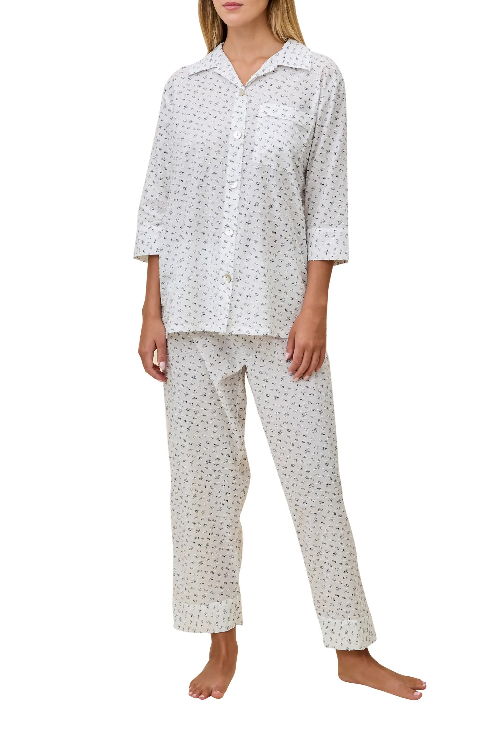 Swiss Dot Crop Pajamas (Women) | Nordstrom | Nordstrom