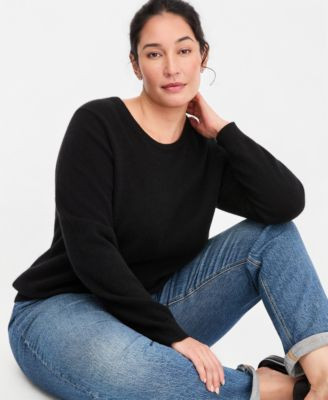 Charter Club Womens Long Sleeve 100 Cashmere Crewneck Sweater Pxs Xxl Macys Exclusive | Macy's
