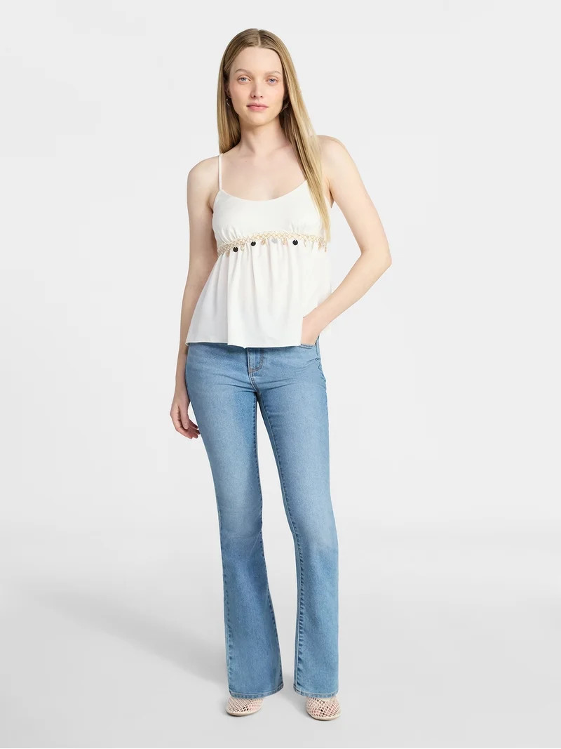 No Boundaries Stretch Denim Bootcut Jeans, 32" Inseam, Women's and Plus Sizes 00-28W | Walmart (US)