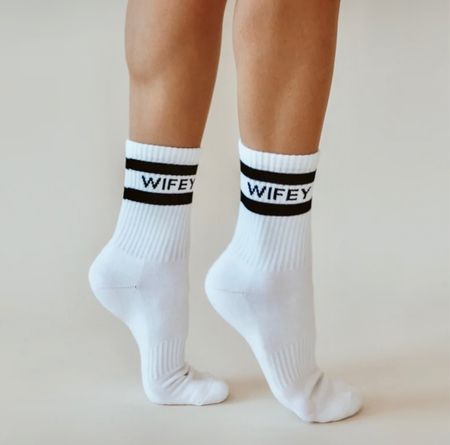 Wifey socks  

Bride to be | engaged | gift for bride | getting married | wedding planning | bachelorette | party | rehearsal dinner | bridal shower | I’m engaged | wedding gift | wedding day | bridal  

#LTKstyletip #LTKGiftGuide #LTKwedding