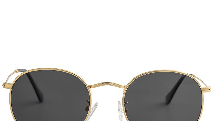 SOJOS Small Round Polarized Sunglasses for Women Men Classic Vintage Retro Shades UV400 SJ1014 | Amazon (US)