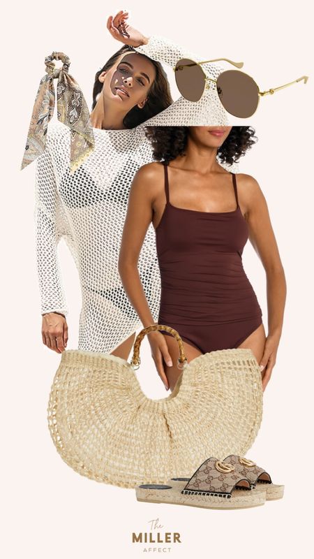 Headed to the beach? This swimsuit is so flattering and the bag is to die for! 

#LTKswim #LTKFind #LTKitbag