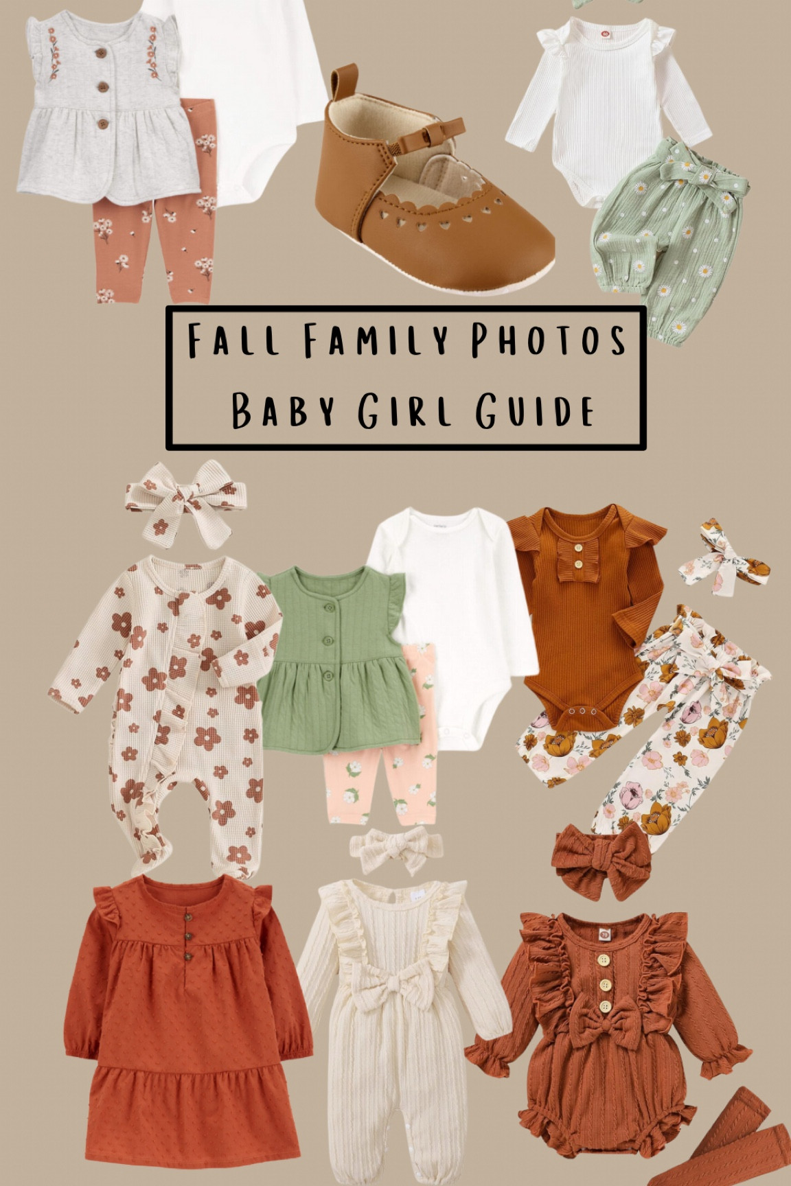 Fall Family Photos Baby Girl Guide. Check out my collection for fall family photo outfit ideas & color schemes! 

#LTKBaby #LTKKids #LTKSeasonal