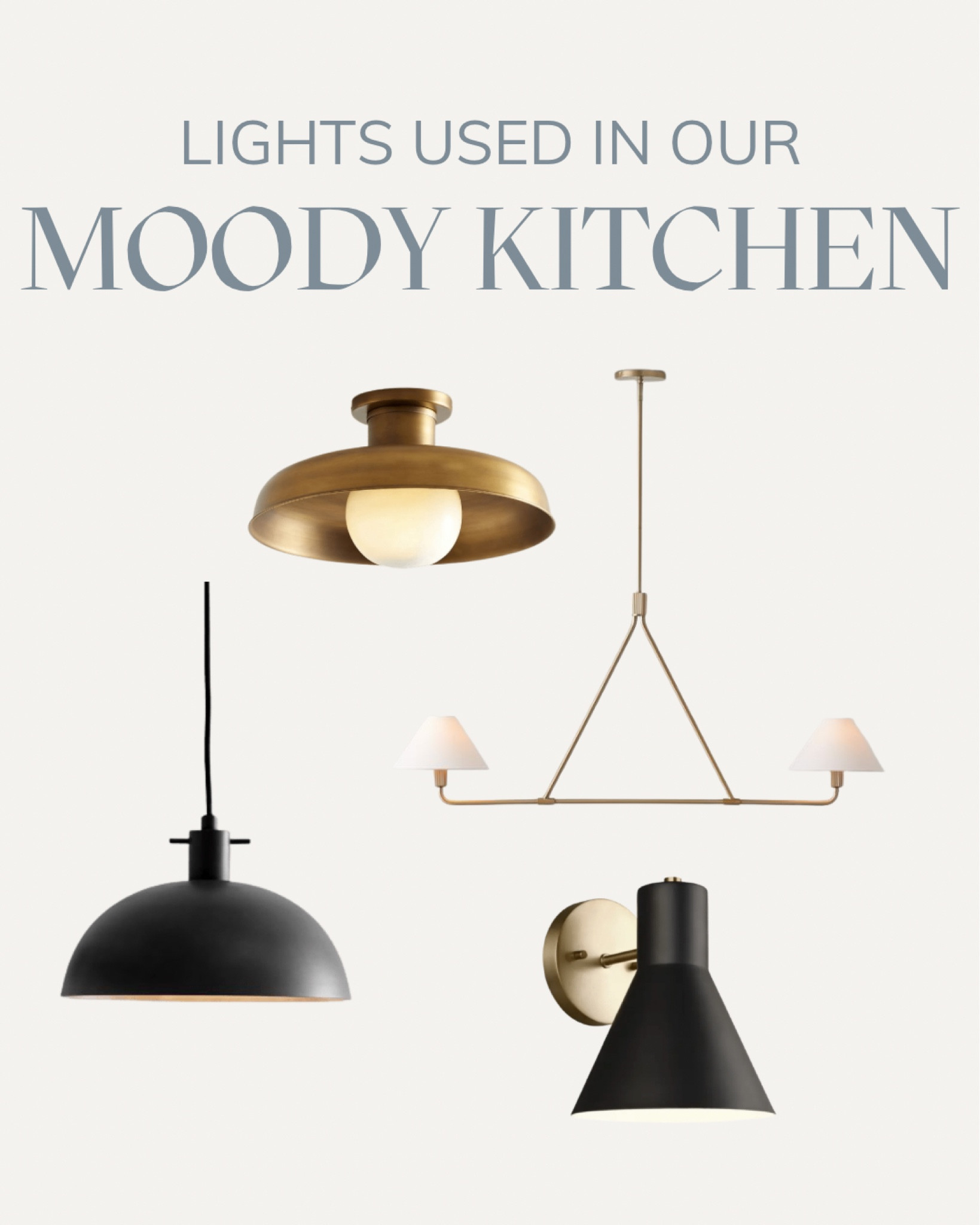 Our favorite light fixtures from our moody kitchen remodel 🤍 

#LTKFind #LTKhome