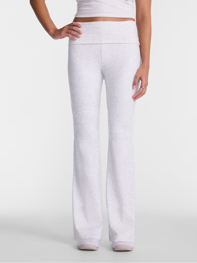 No Boundaries Foldover Flare Pants, 31.25" Inseam, Women\u2019s XXS-XXL | Walmart (US)
