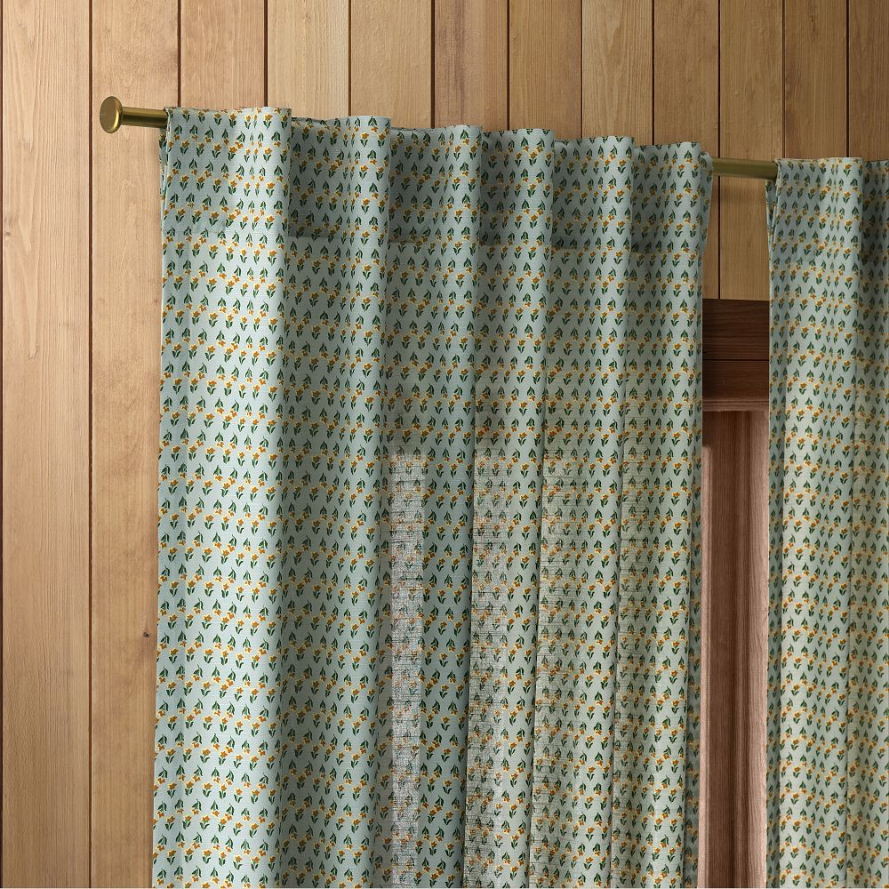 Emma Chamberlain Floral Curtain | West Elm (US)