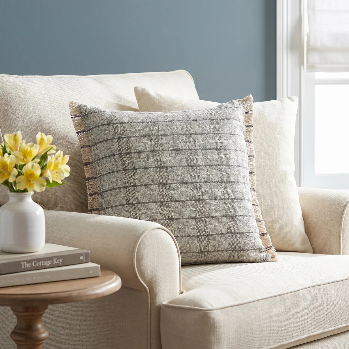 Magnolia Home by Joanna Gaines x Loloi Magnolia Home x Loloi Riley 22" x 22" Pillow Cover & Revie... | Birch Lane