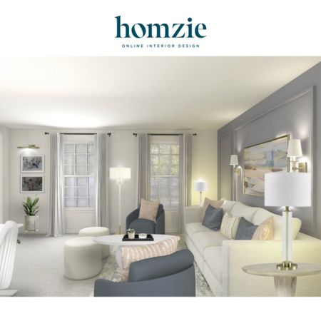 We loved designing this modern glam pastel living room for our virtual interior design client. This space features grey velvet swivel chairs, light linen drapery, a round acacia wood coffee table, and pastel artwork and pillows. 

Work 1:1 with a Homzie virtual interior designer for a low flat-rate and receive a custom, shoppable decorating plan! - all online.  Get started homziedesigns.com/work-with-us 
 

#LTKSaleAlert #LTKHome #LTKFindsUnder100