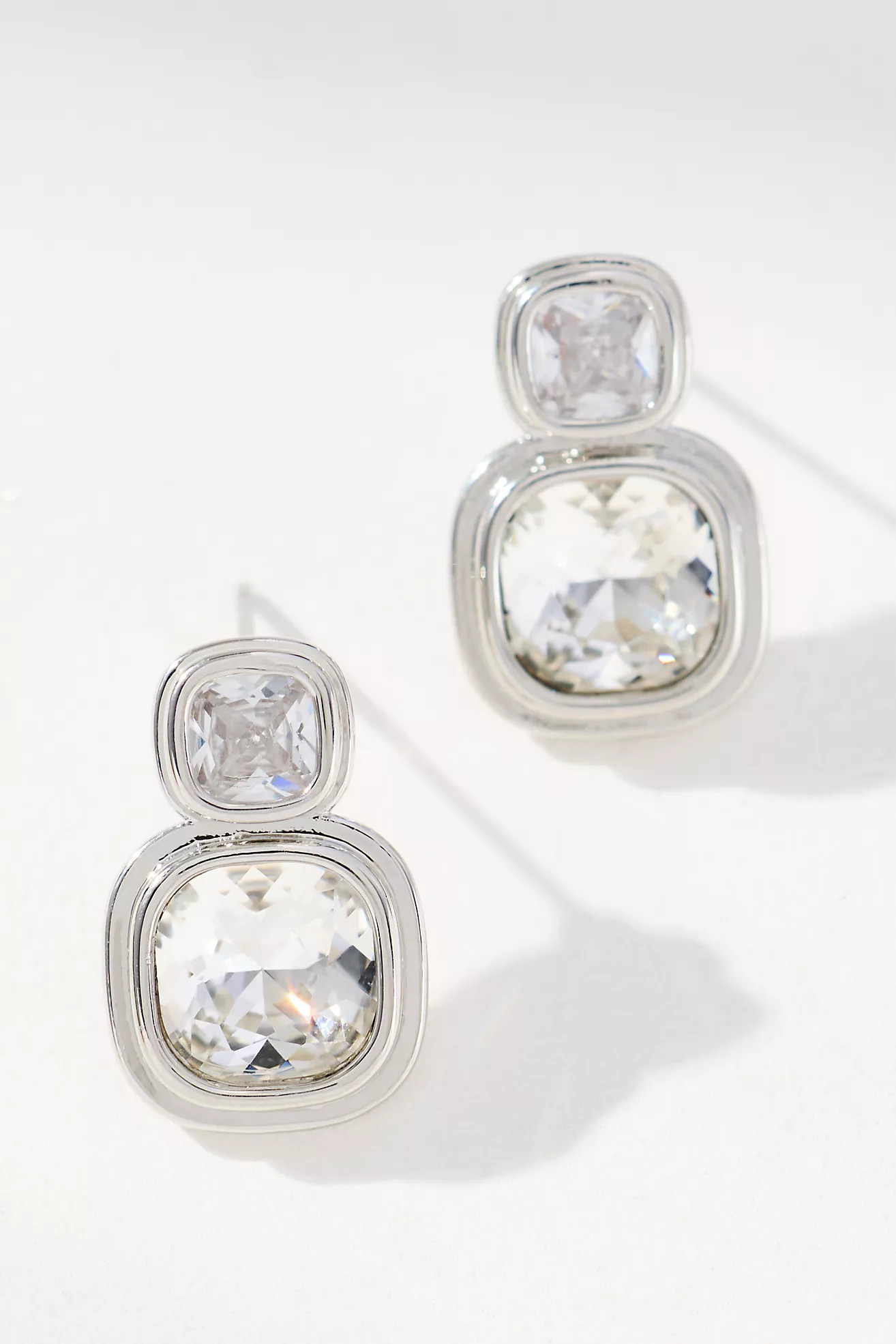 Stacked Crystal Drop Earrings | Anthropologie (US)