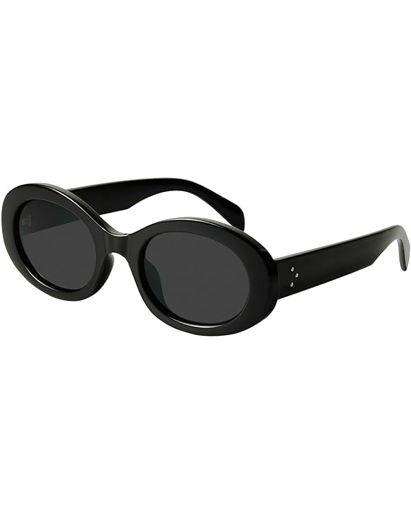 mosanana Oval Retro Trendy Sunglasses for Women 90s Style MS52371 | Amazon (US)