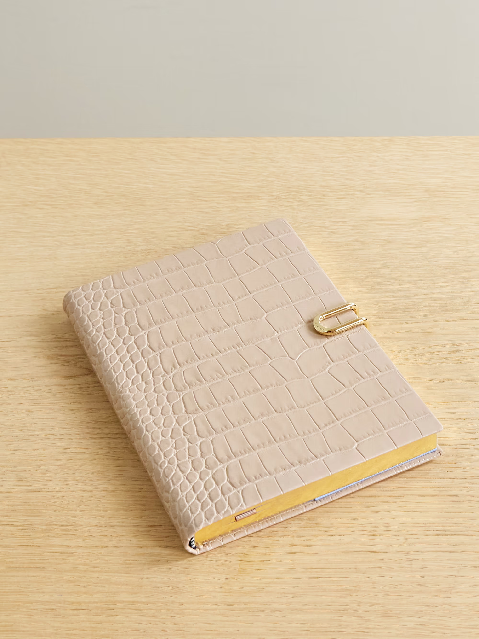 Soho croc-effect leather notebook | NET-A-PORTER (UK & EU)