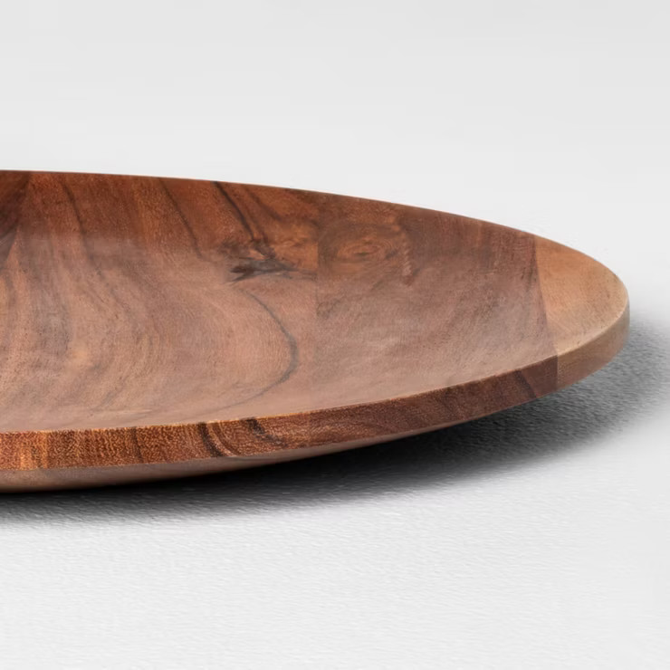 13" Acacia Wood Plate Charger Brown - Hearth & Hand™ with Magnolia | Target