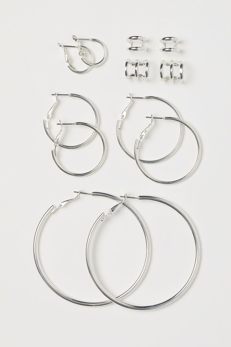 H & M - Hoop Earrings and Ear Cuffs - Silver | H&M (US + CA)
